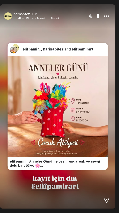 Anneler Günü Çocuk Atölyesi Etkinlik afişi