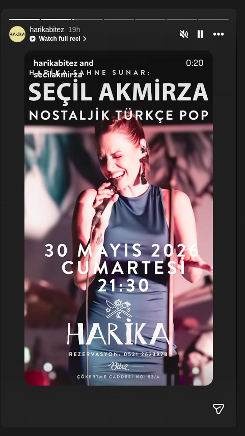 Seçil Akmirza — Nostaljik Türkçe Pop Etkinlik afişi