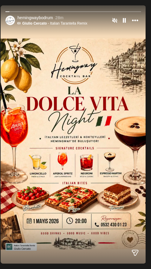La Dolce Vita Night Etkinlik afişi