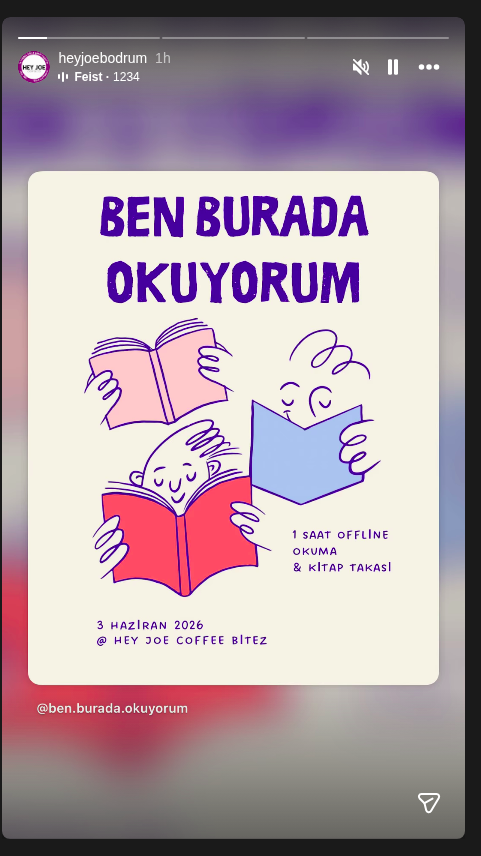 Ben Burada Okuyorum Etkinlik afişi