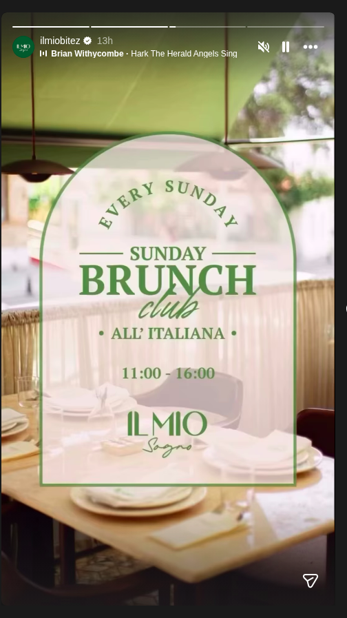 Sunday Brunch Club – All' Italiana Event-Poster