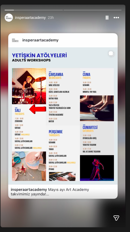 Mayıs Yetişkin Atölyeleri Etkinlik afişi