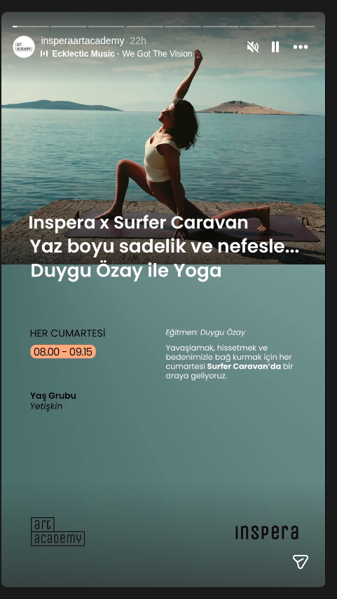 Duygu Özay ile Yoga Etkinlik afişi