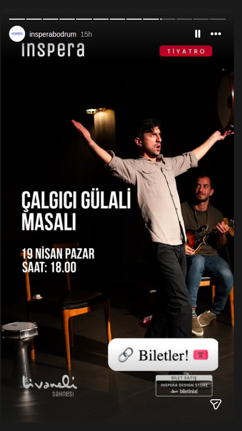 Çalgıcı Gülali Masalı Etkinlik afişi