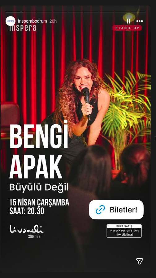 Bengi Apak Büyülü Değil Stand Up Gösterisi Etkinlik afişi