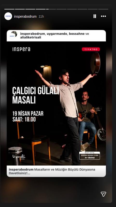 Komedi - Çalgıcı Gülali Masalı (boş Sahne) Etkinlik afişi