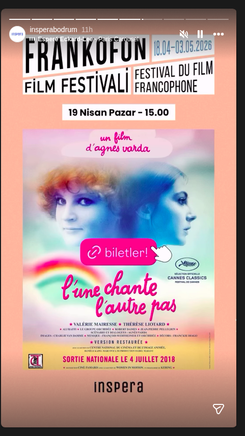 Frankofon Film Festivali: L'une Chante, L'autre Pas Etkinlik afişi