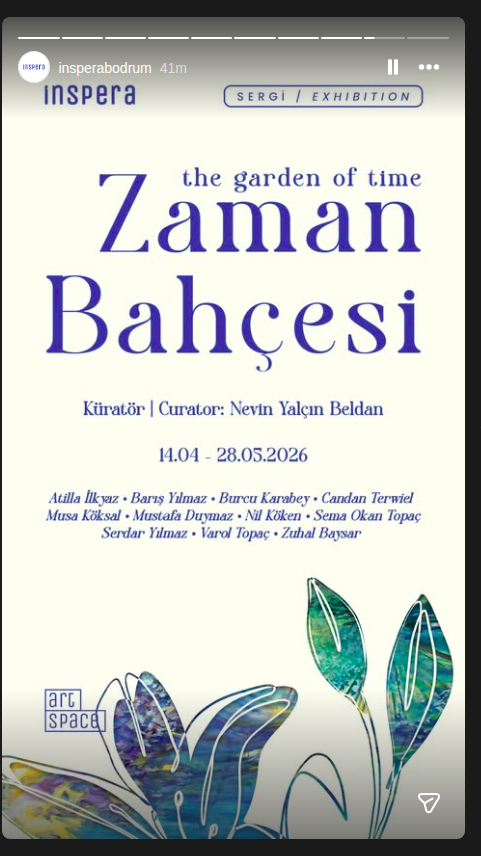 Atilla İkyaz — Zaman Bahçesi Etkinlik afişi
