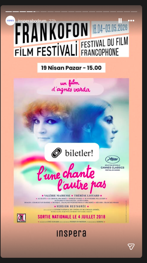 Frankofon Film Festivali: L'une Chante, L'autre Pas Etkinlik afişi