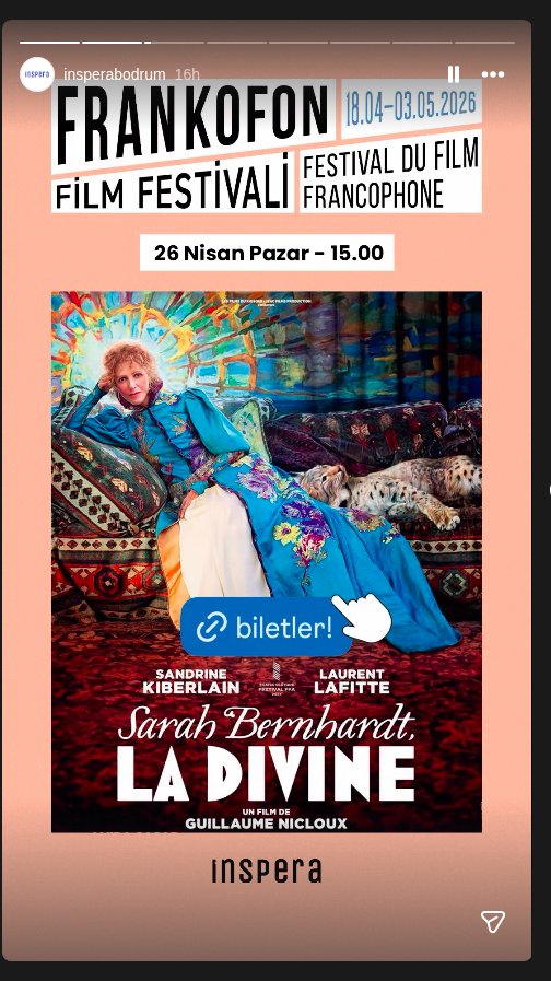 Sarah Bernhardt: La Divine (Film Gösterimi) Etkinlik afişi
