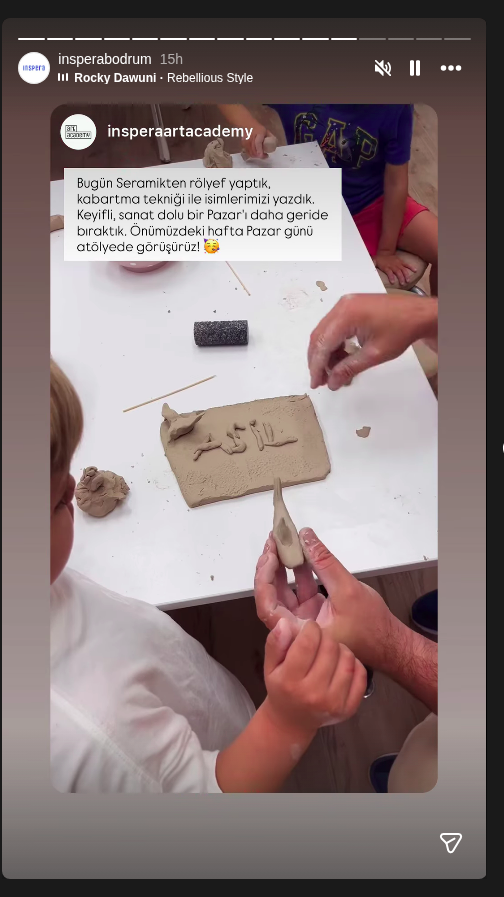 Seramik / Rölyef Atölyesi Etkinlik afişi