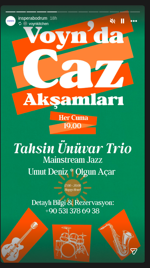 Tahsin Ünüvar Trio - Caz Akşamları Etkinlik afişi
