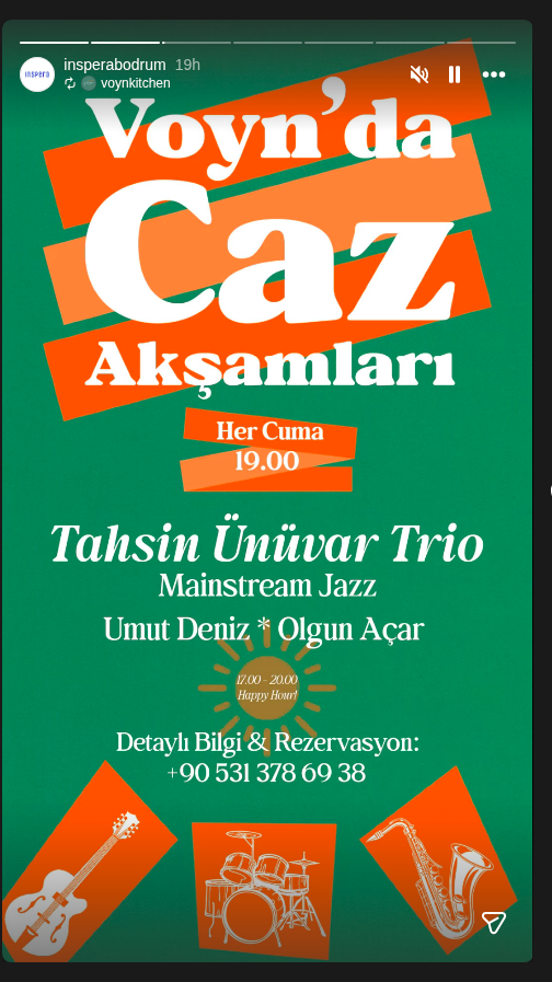 Tahsin Ünüvar Trio - Caz Akşamları Etkinlik afişi