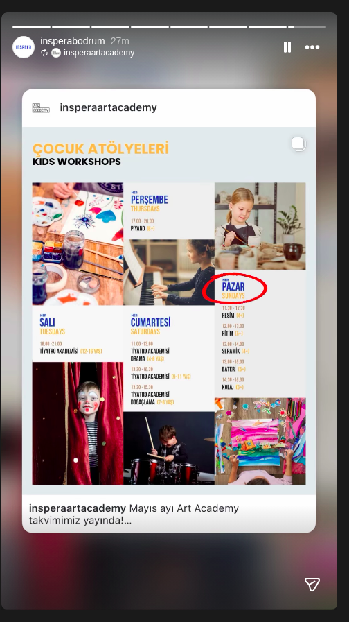 Çocuk Atölyeleri — Art Academy Etkinlik afişi