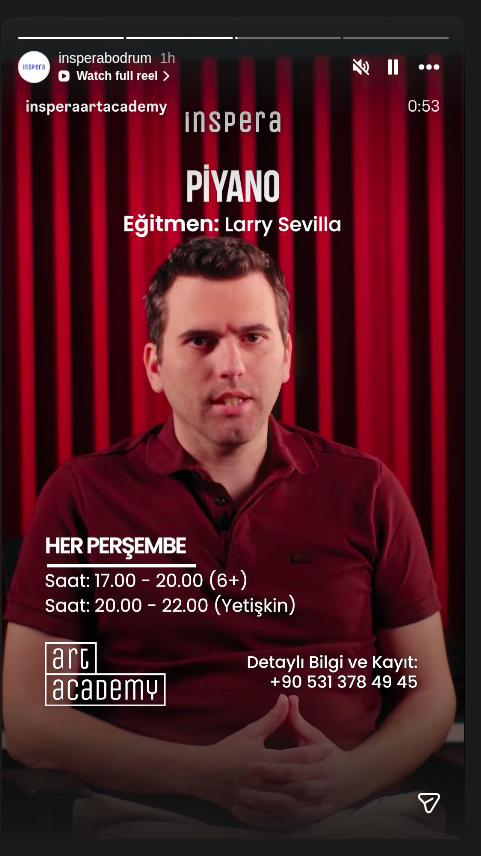 Larry Sevilla – Piyano Atölyesi Etkinlik afişi