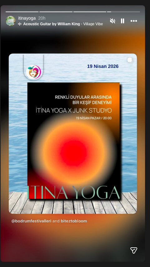 Tina Yoga — Renkli Duyular Arasında Etkinlik afişi