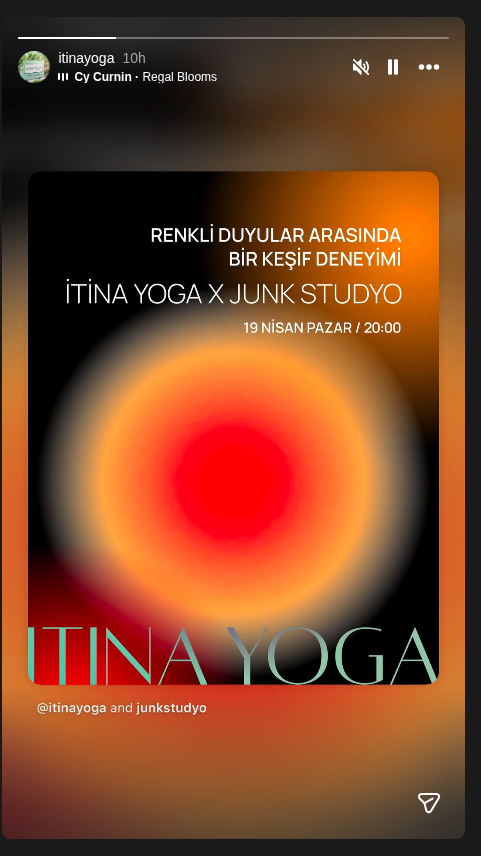 CARMENTA ile Duyusal Meditasyon Etkinlik afişi