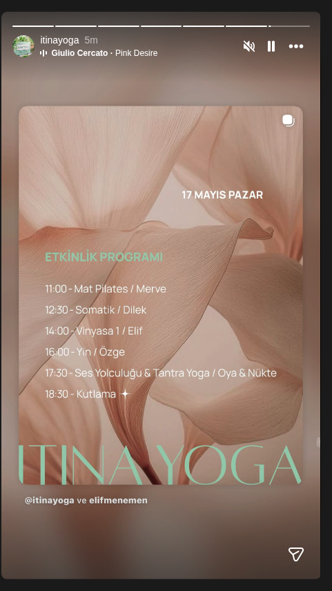 İtina Yoga 2 Yaşında — Kutlama Etkinlik afişi
