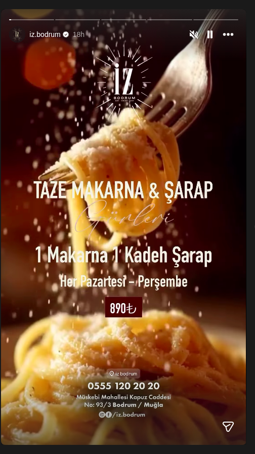 Taze Makarna & Şarap Günleri Etkinlik afişi