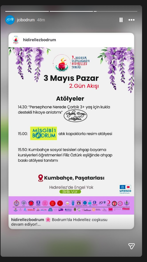 Atık Kapaklarla Resim Atölyesi Etkinlik afişi