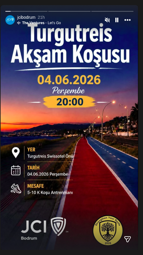 Turgutreis Akşam Koşusu — JCI Bodrum Etkinlik afişi