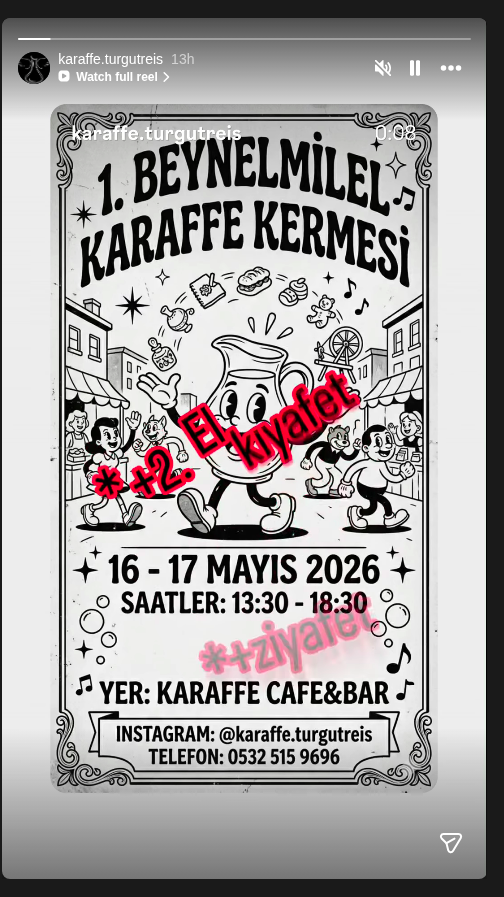 1. Beynelmilel Karaffe Kermesi Etkinlik afişi