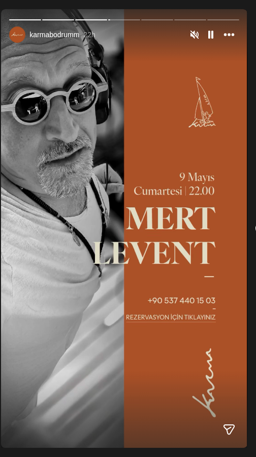 Mert Levent Etkinlik afişi