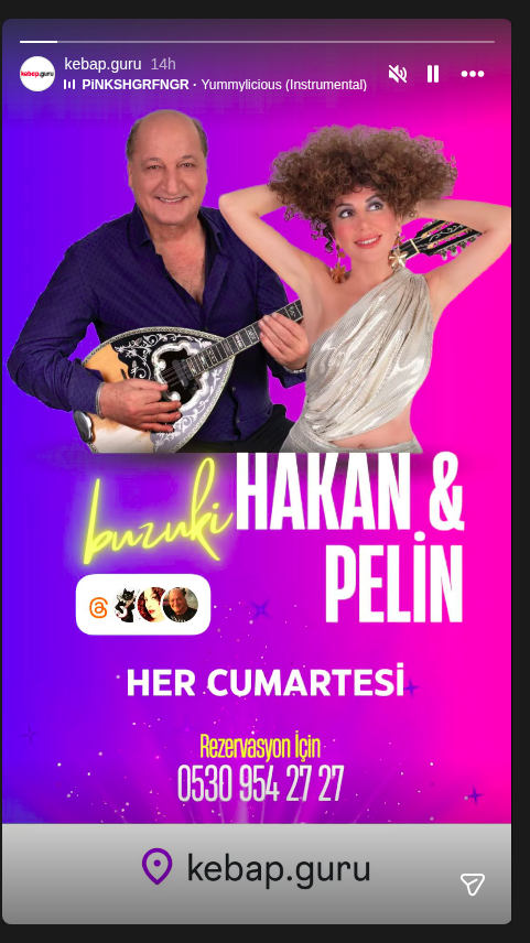 Hakan & Pelin — Her Cumartesi Etkinlik afişi