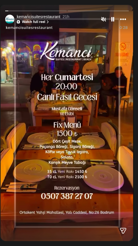 Mustafa Günseli - Canlı Fasıl Gecesi Etkinlik afişi