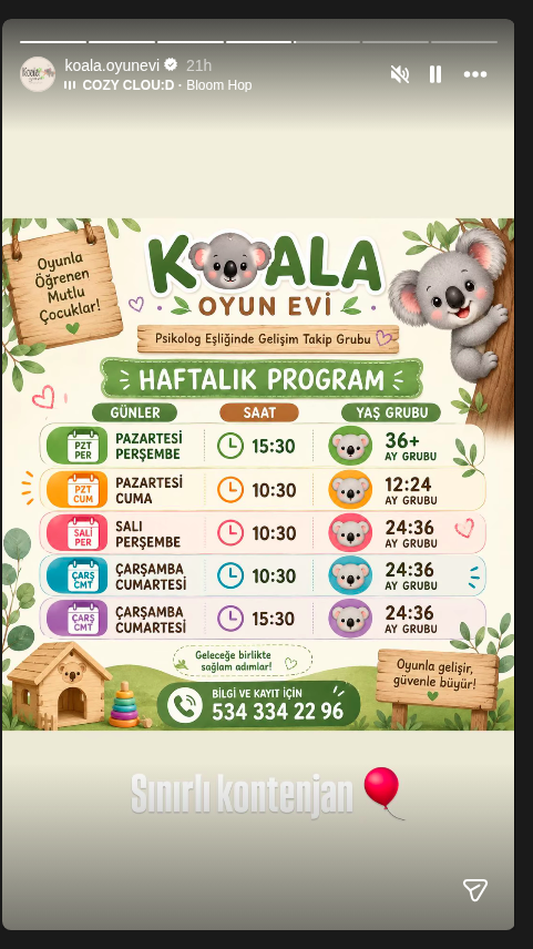 Gelişim Takip Grubu — Çocuk Atölyesi Etkinlik afişi