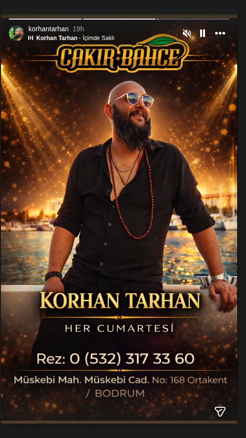 Korhan Tarhan Etkinlik afişi