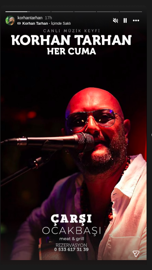 Korhan Tarhan — Her Cuma Etkinlik afişi