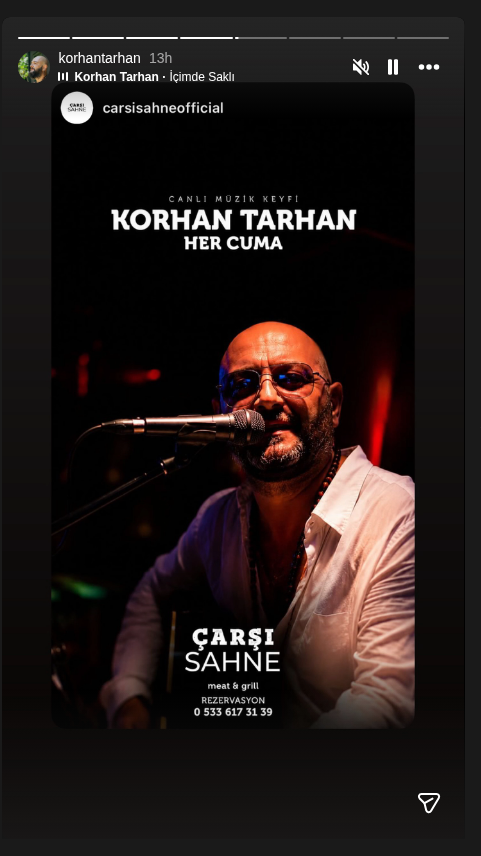 Korhan Tarhan - Her Cuma Etkinlik afişi