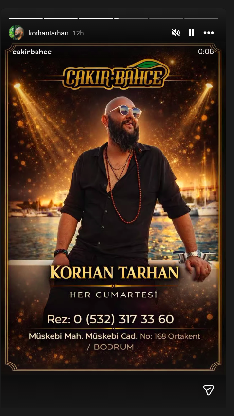 Korhan Tarhan Etkinlik afişi
