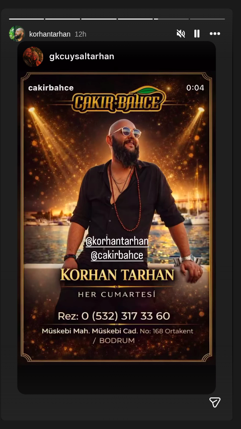 Korhan Tarhan - Her Cumartesi Etkinlik afişi