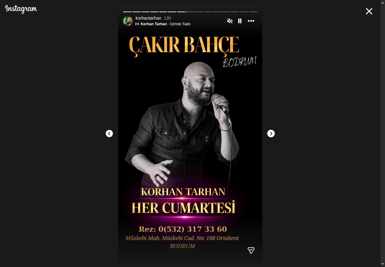 Korhan Tarhan – Her Cumartesi Etkinlik afişi