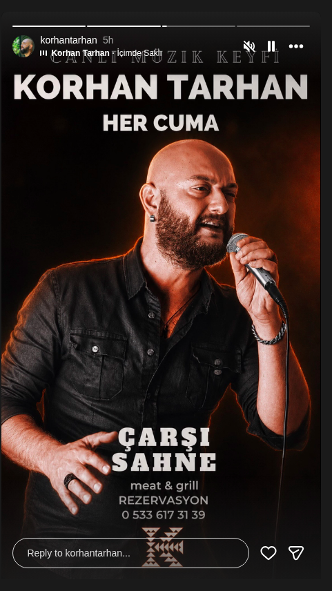 Korhan Tarhan Etkinlik afişi