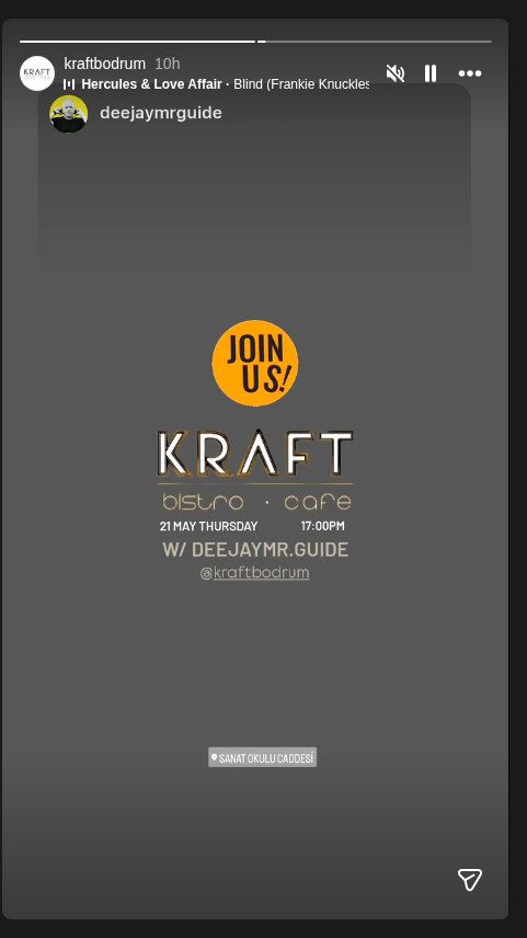 Deejaymrguide — Kraft Bistro Etkinlik afişi
