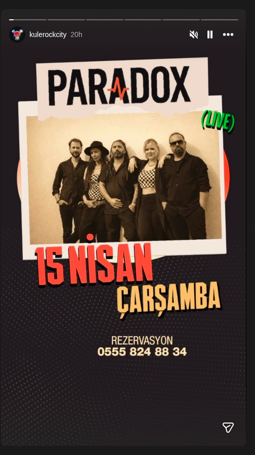 Paradox Etkinlik afişi