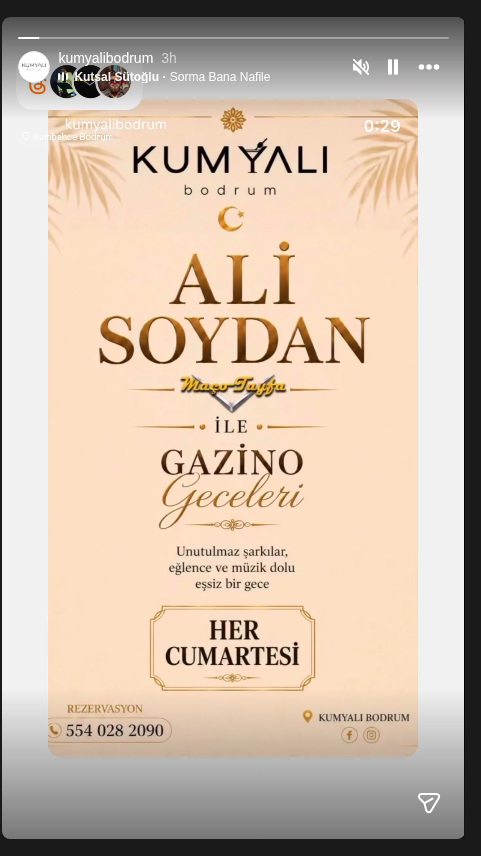 Ali Soydan — Gazino Geceleri Etkinlik afişi