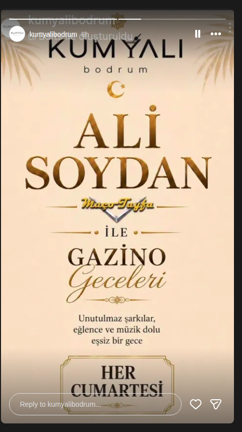 Ali Soydan ile Gazino Geceleri Etkinlik afişi