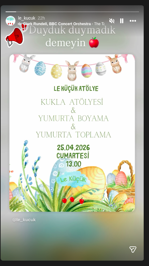 Kukla Atölyesi ve Yumurta Boyama Etkinlik afişi