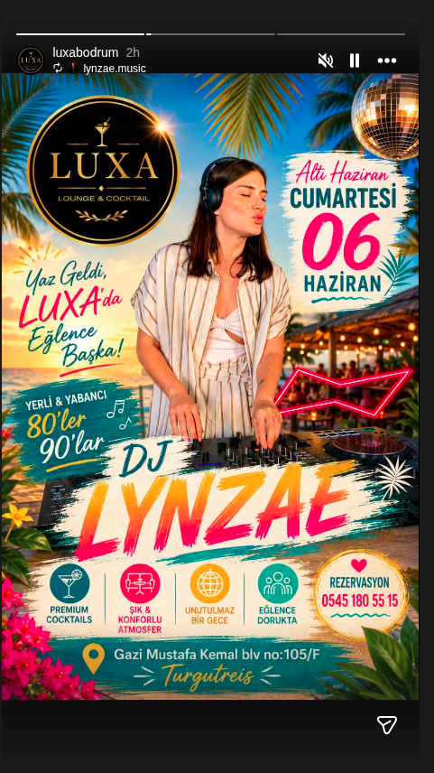 LYNZAE DJ Set Etkinlik afişi