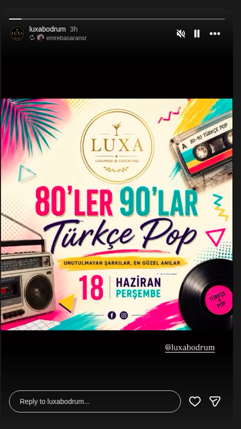 80'ler 90'lar Türkçe Pop Gecesi Etkinlik afişi