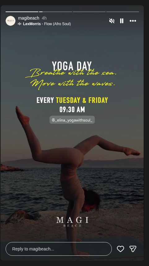 Yoga Day — Magi Beach Etkinlik afişi