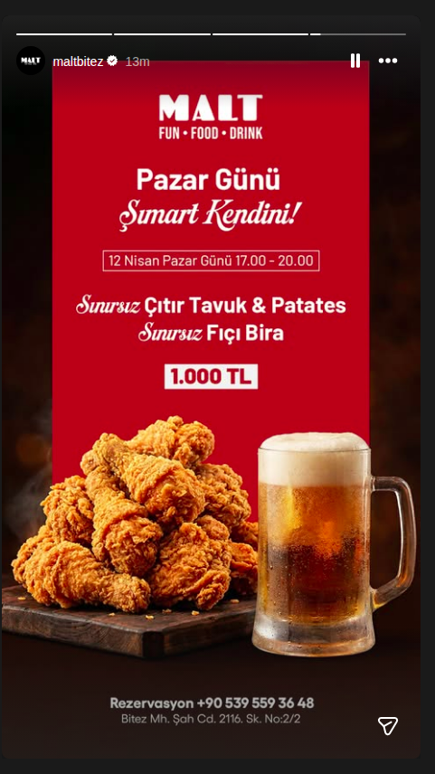 Sınırsız Çıtır Tavuk & Fıçı Bira Etkinlik afişi