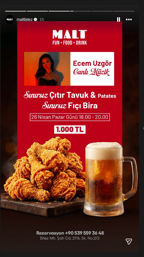 Ecem Uzgör — Canlı Müzik Etkinlik afişi