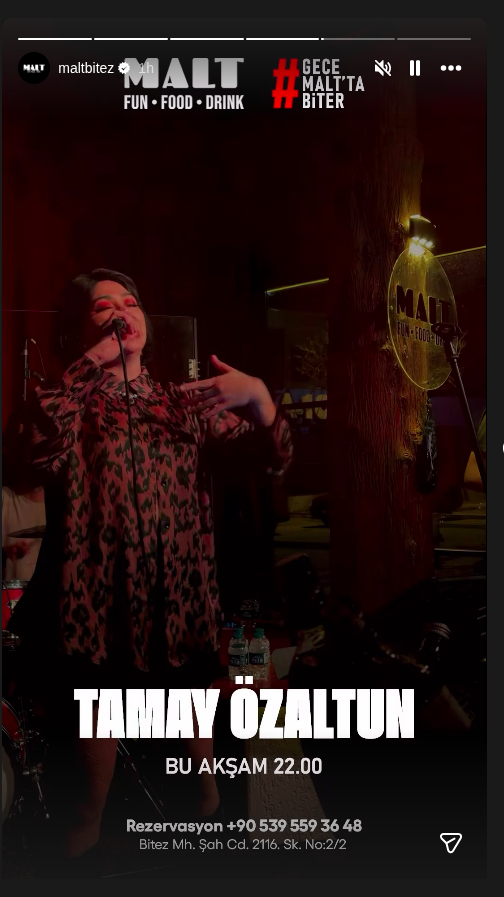 Tamay Özaltun Etkinlik afişi