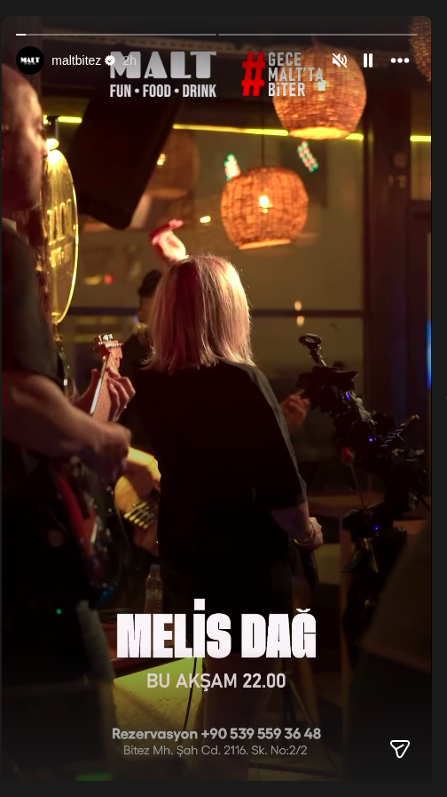 Melis Dağ — Canlı Müzik Etkinlik afişi