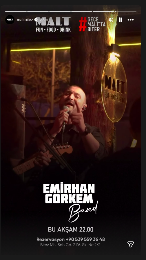 Emirhan Görkem Band Etkinlik afişi